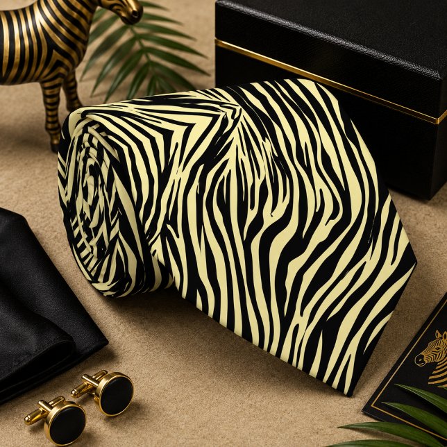 Corbata Patrón clásico de cebra animal salvaje (Subido por el creador)
