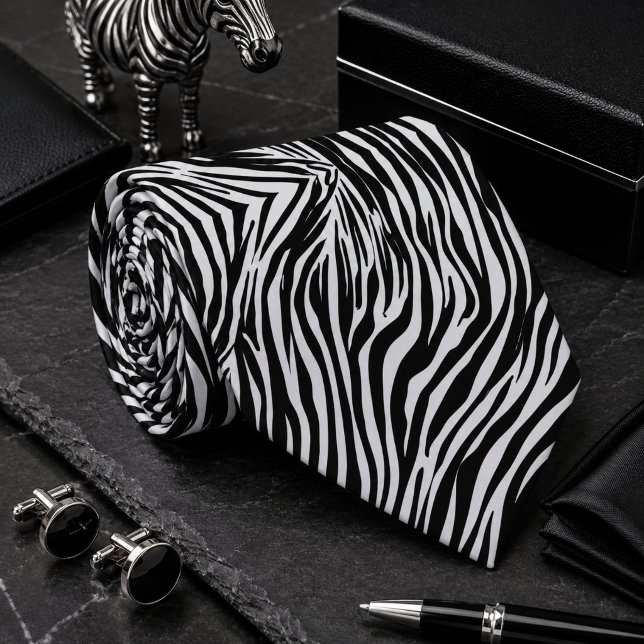 Corbata Patrón clásico de cebra animal salvaje (Subido por el creador)