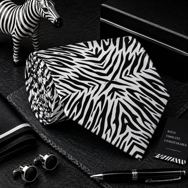 Corbata Patrón clásico de cebra animal salvaje (Subido por el creador)