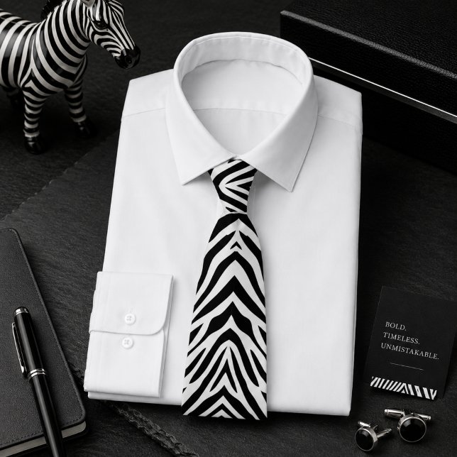 Corbata Patrón clásico de cebra animal salvaje (Subido por el creador)