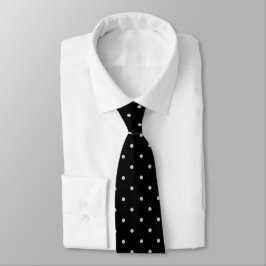 Corbata Patrón Clásico de Lunares Monocromo