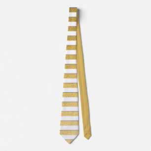 Corbata Patrón clásico de rayas de oro