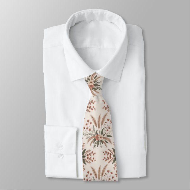 Corbata Patrón continuo boho de estética moderna (Atado)