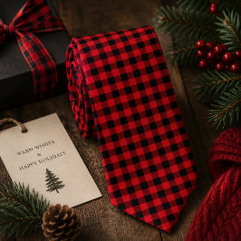 Corbata Patrón continuo de cuadros de leñador