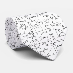 Corbata Patrón continuo de ecuaciones matemáticas