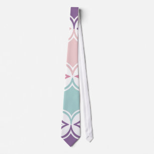 Corbata Patrón continuo de formas geométricas de colores p