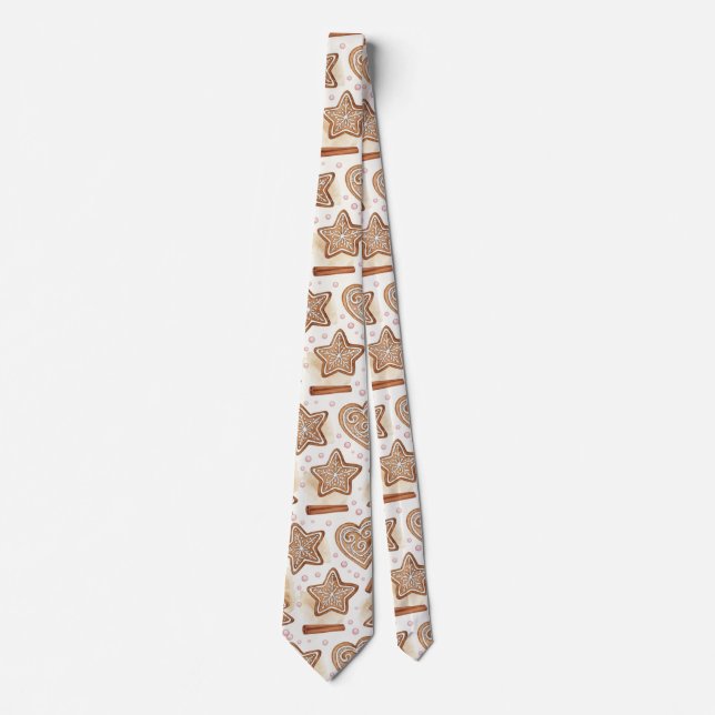 Corbata Patrón continuo de galletas de jengibre acogedoras (Anverso)