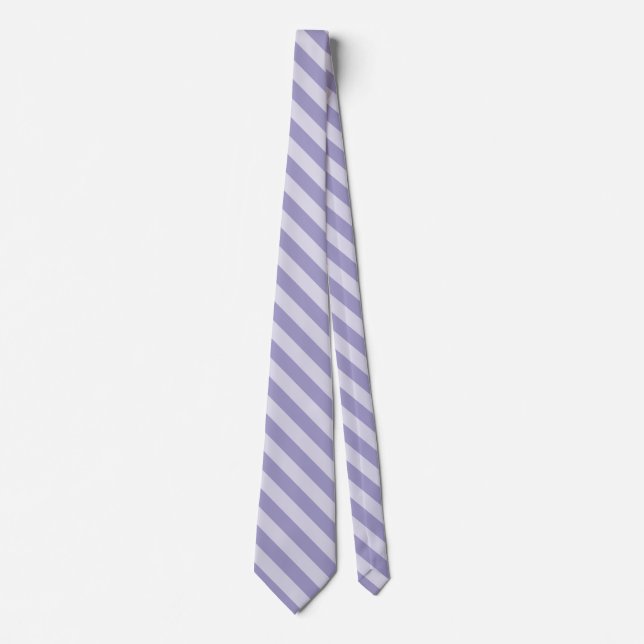 Corbata Patrón continuo de rayas moradas (Anverso)