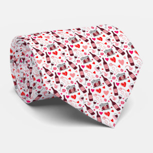 Corbata Patrón continuo de vino de poción de amor
