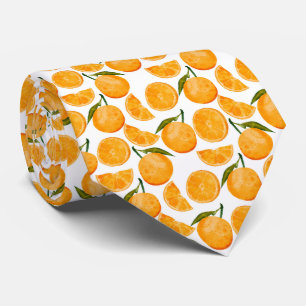 Corbata Patrón de acuarela naranja