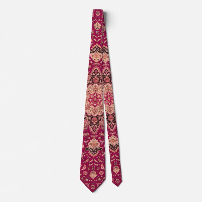 Corbata Patrón de alfombra floral persa (Anverso)