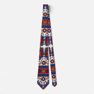 Corbata patrón de alfombra serbio 8