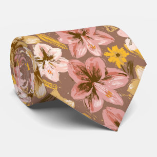 Corbata Patrón de Amarilis Mejor Hombre Floral Boda 