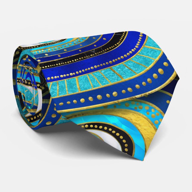 Corbata Patrón de Amulet de Ojo Malvado (Enrollado)