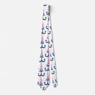 Corbata Patrón de anclaje de época.