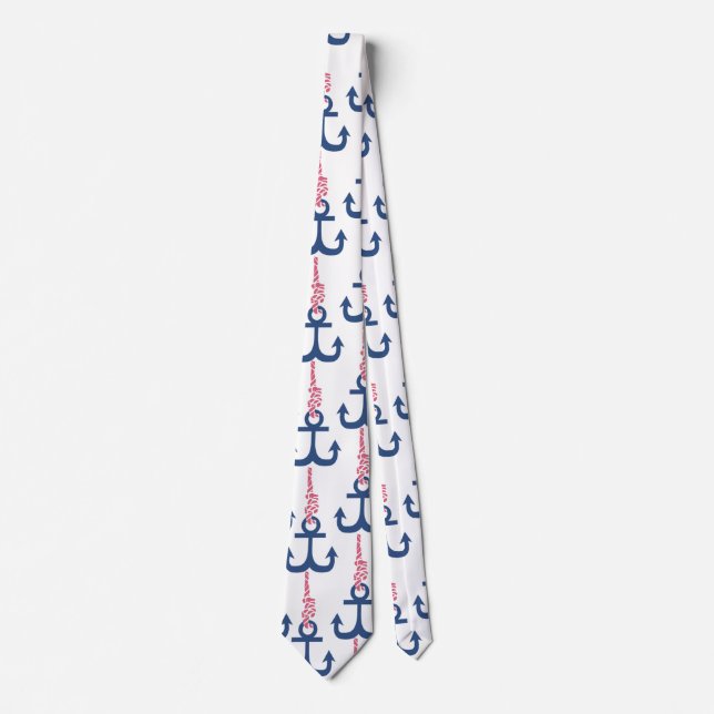 Corbata Patrón de anclaje de época. (Anverso)