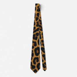 Corbata Patrón de animal de piel de leopardo