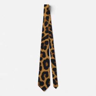 Corbata Patrón de animal de piel de leopardo