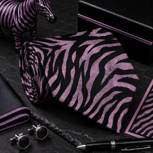 Corbata Patrón de animal salvaje cebra brillante