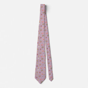 Corbata Patrón de animales marinos de acuarela