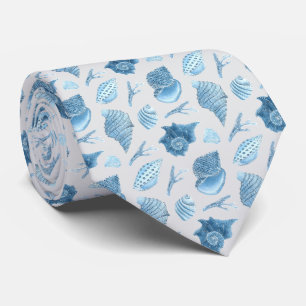 Corbata Patrón de animales marinos de acuarela