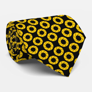Corbata Patrón de Apertura - Ámbar sobre Negro