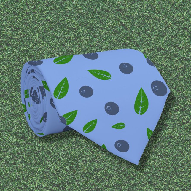 Corbata Patrón de arándano de cuello (Blueberry pattern Neck Tie)