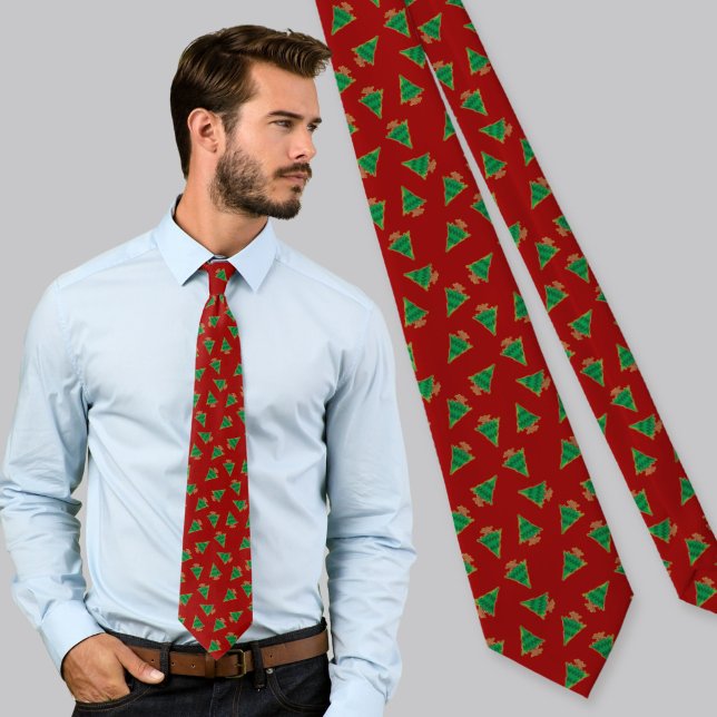 Corbata Patrón de árbol de Navidad (Subido por el creador)