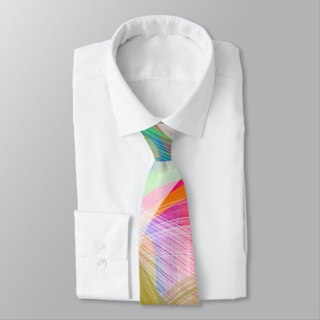 Corbata Patrón de Arcoíris (Atado)
