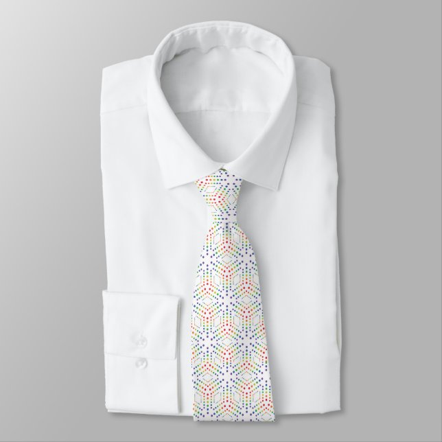Corbata Patrón de Arcoíris (Atado)