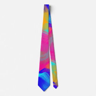 Corbata Patrón de Arcoíris