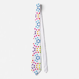 Corbata Patrón de arcoíris con lunares