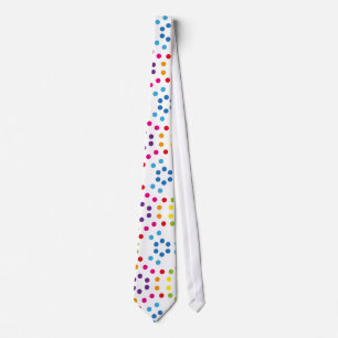 Corbata Patrón de arcoíris con lunares
