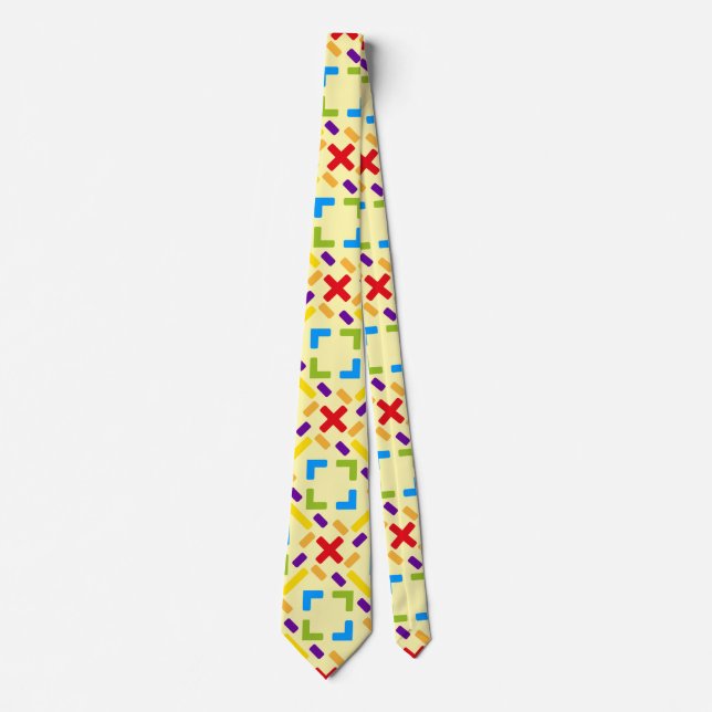 Corbata Patrón de arcoíris patrón gráfico  (Anverso)