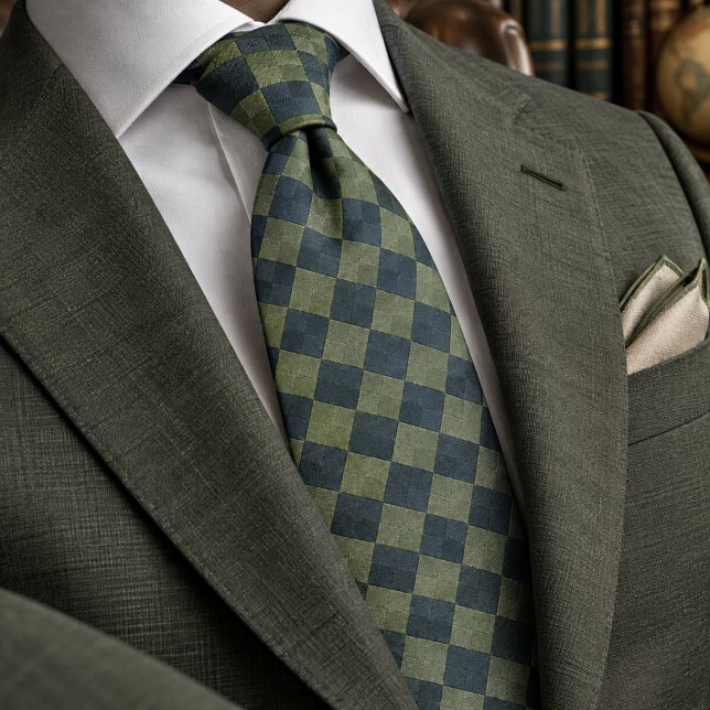 Corbata Patrón de Argyle tejido azul salvia (Subido por el creador)