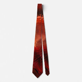 Corbata Patrón de arte abstracto rojo y negro moderno
