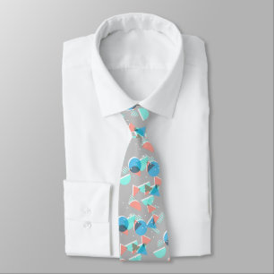 Corbata Patrón de arte de mosaico geométrico retro moderno