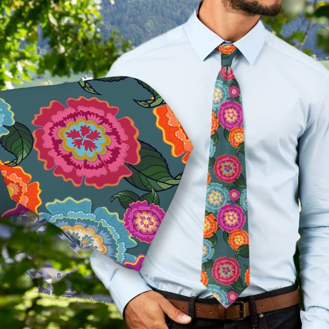 Corbata Patrón de Arte Floral de Pradera Chintz (Subido por el creador)