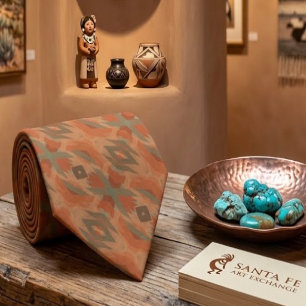 Corbata Patrón de arte inspirado en indio americano del su
