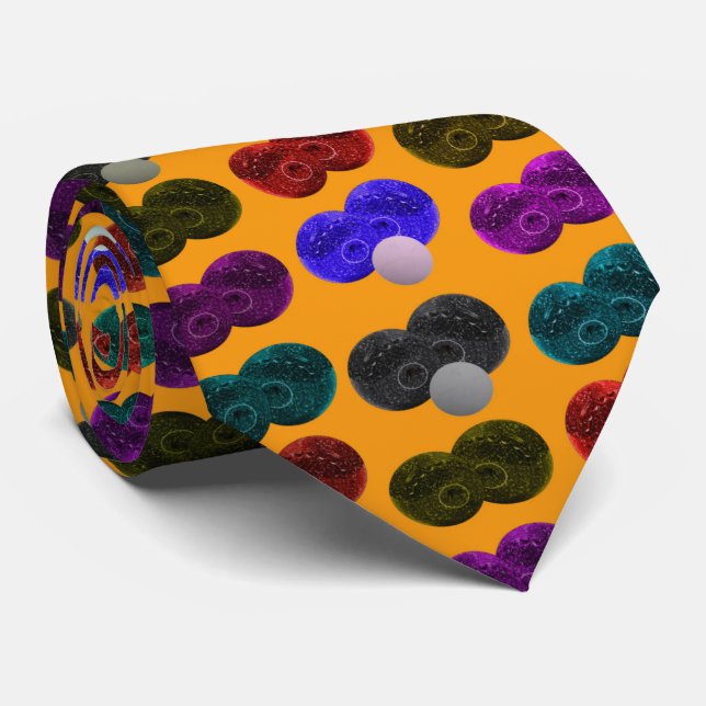Corbata Patrón de arte pop de los bolos de hierba, (Enrollado)