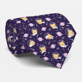 Corbata Patrón de astronautas de gatos gatitos