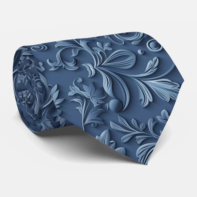 Corbata Patrón de azulejos de madera tallada genial (Enrollado)