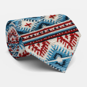 Corbata Patrón de baldosas de bordado occidental de Guay