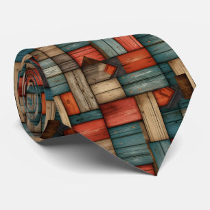 Corbata Patrón de baldosas estilo western retro