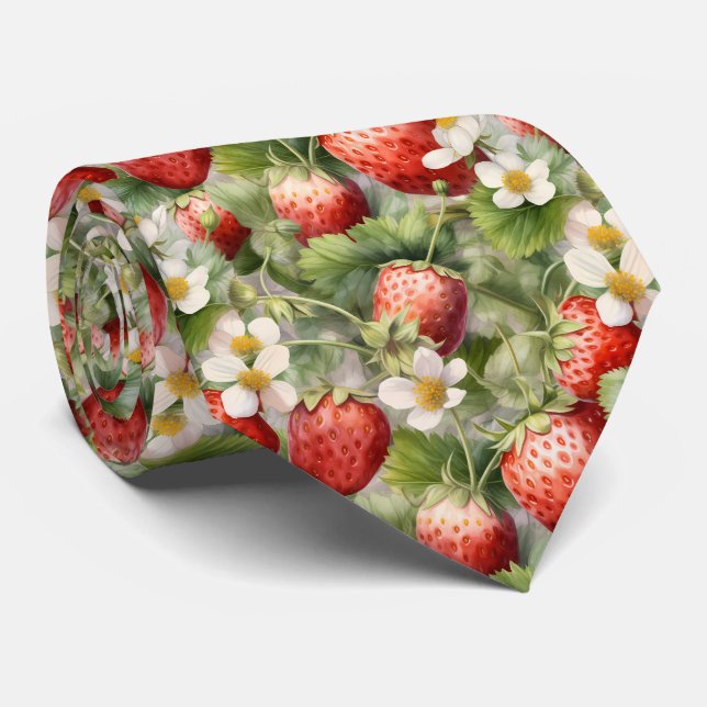 Corbata Patrón de baldosas Guay Strawberry (Enrollado)