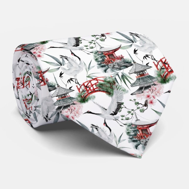 Corbata Patrón de baldosas japonés de Guay (Enrollado)