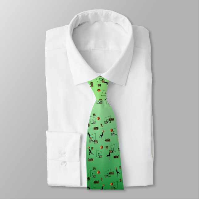 Corbata Patrón de baloncesto, (Atado)