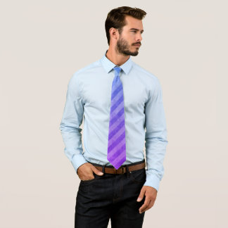 Corbata Patrón de banda de grifo azul y púrpura
