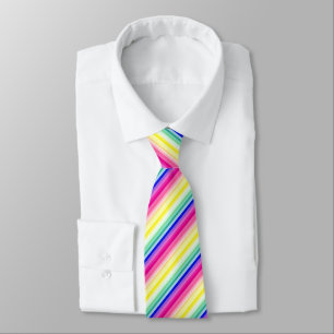 Corbata Patrón de bandas de colores alegres