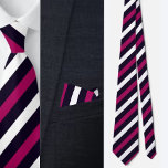 Corbata Patrón de bandas de corte coloridas<br><div class="desc">Colorida corbata del cuello del patrón de bandas cortas.</div>